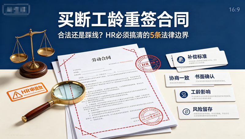“买断工龄“重签合同，合法还是踩线？HR 必须搞清的 5 条法律边界