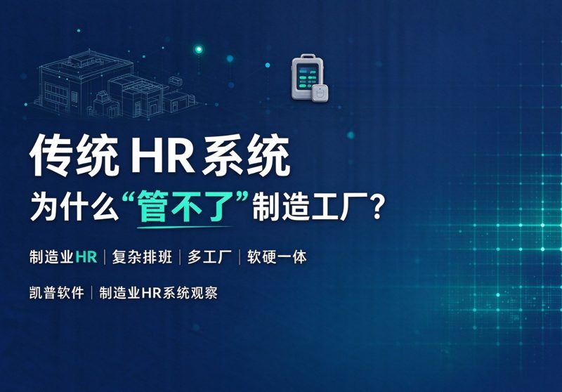 传统HR系统 为什么“管不了“制造工厂？