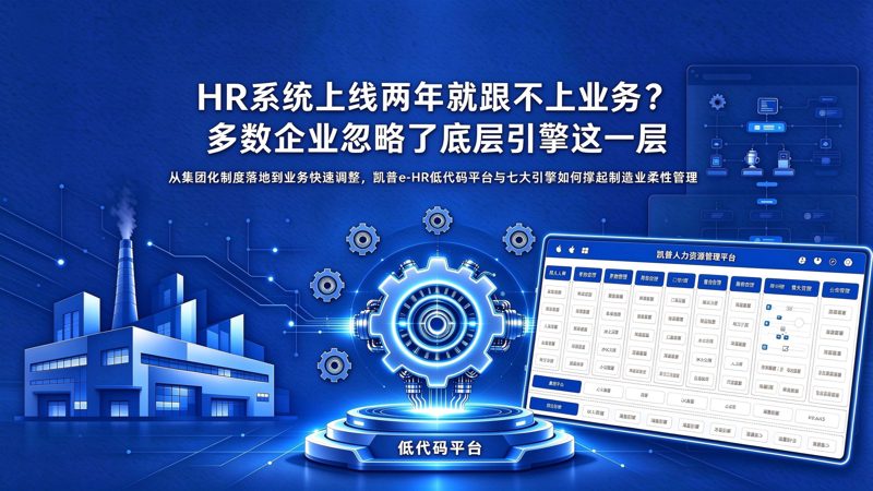 HR系统上线两年就跟不上业务？多数企业忽略了“底层引擎“这一层